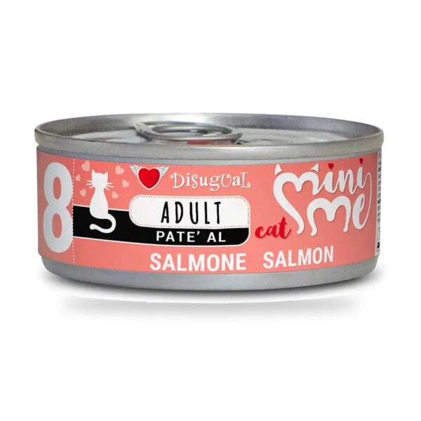 Disugual Mini-Me Paté de Salmón para Gatos Adultos Pack Ahorro 12×85 Gr - unidad