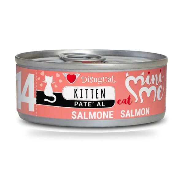 Disugual Mini-Me Paté de Salmón para Gatos Cachorros Pack Ahorro 12×85 Gr - unidad