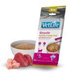 Farmina Vet Life Struvite Creamy Treat Snack Cremoso de Pollo y Atún para Gatos 15x60 g