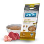 Farmina Vet Life Diabetic Creamy Treat Snack Cremoso de Pollo y Atún para Gatos 15x60 g
