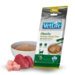 Farmina Vet Life Obesity Creamy Treat Snack Cremoso de Pollo y Atún para Gatos 15x60 g