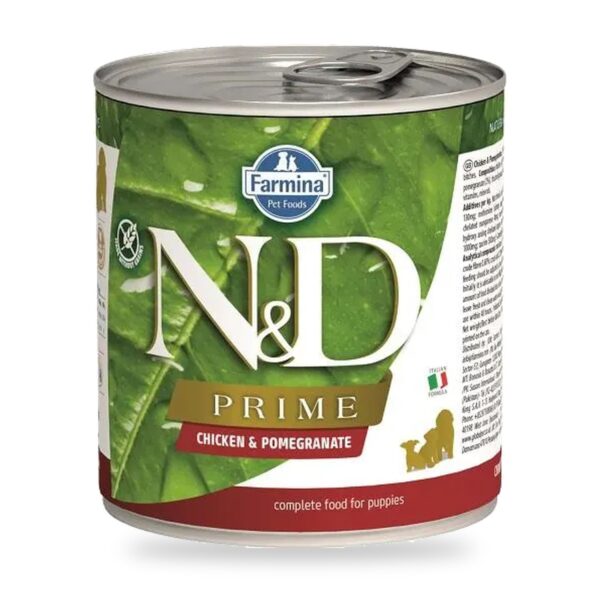 Farmina N&D Prime Pollo y Granada Comida Húmeda para Cachorros Pack 6×285 g - unidad