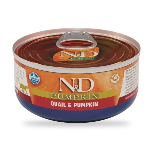 Farmina N&D Pumpkin Codorniz y Calabaza Comida Húmeda para Gatos Pack 24×70 g - unidad