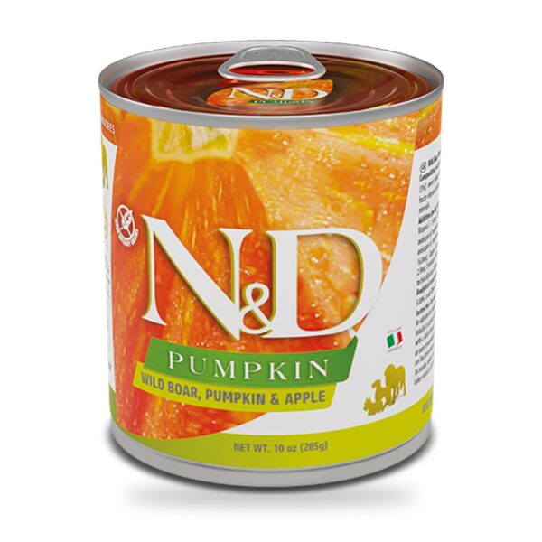 Farmina N&D Pumpkin Jabalí, Calabaza y Manzana Comida Húmeda para Perros Pack 6×285 g - unidad