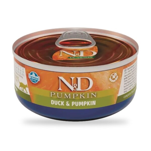 Farmina N&D Pumpkin Pato y Calabaza Comida Húmeda para Gatos Pack 24×70 g - unidad