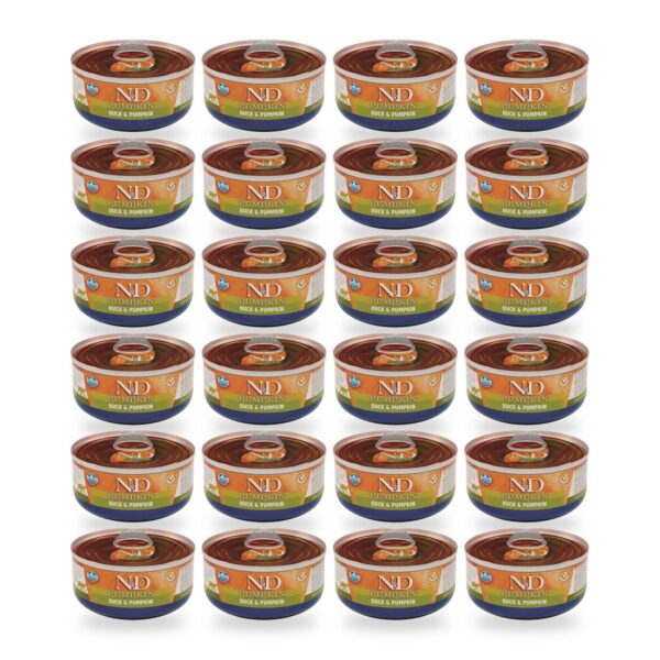 Farmina N&D Pumpkin Pato y Calabaza Comida Húmeda para Gatos Pack 24×70 g