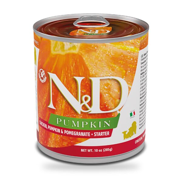 Farmina N&D Pumpkin Pollo, Calabaza y Granada Comida Húmeda para Cachorros Starter Pack 6×285 g - unidad