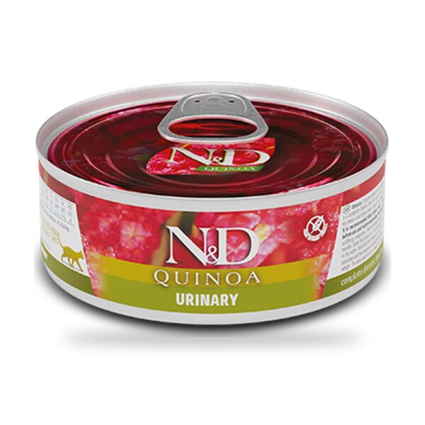 Farmina N&D Quinoa Urinary Pato Comida Húmeda para Gatos Pack 24×80 g - unidad