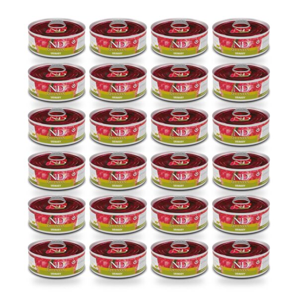 Farmina N&D Quinoa Urinary Pato Comida Húmeda para Gatos Pack 24×80 g