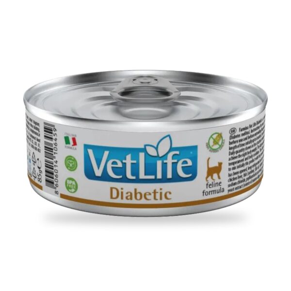 Farmina Vet Life Diabetic Comida Húmeda para Gatos Pack 12×85 g - unidad