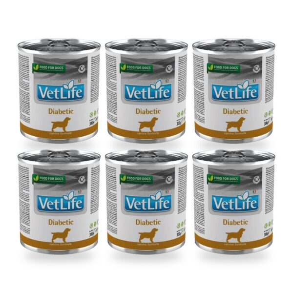 Farmina Vet Life Diabetic Comida Húmeda para Perros Pack 6×300 g