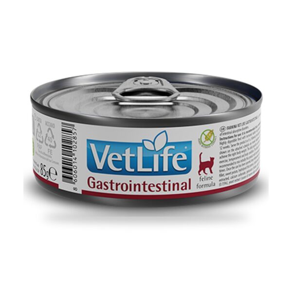 Farmina Vet Life Gastrointestinal Comida Húmeda para Gatos Pack 12×85 g - unidad