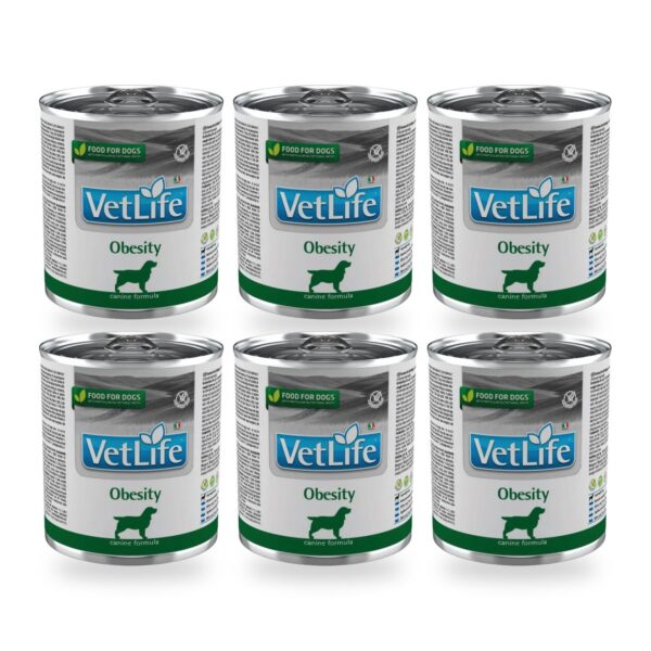 Farmina Vet Life Obesity Comida Húmeda para Perros Pack 6×300 g