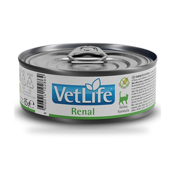 Farmina Vet Life Renal Comida Húmeda para Gatos Pack 12×85 g - unidad