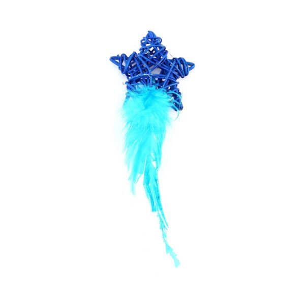 Freedog Estrella con Plumero 13 x 7 cm Lila Para Gatos