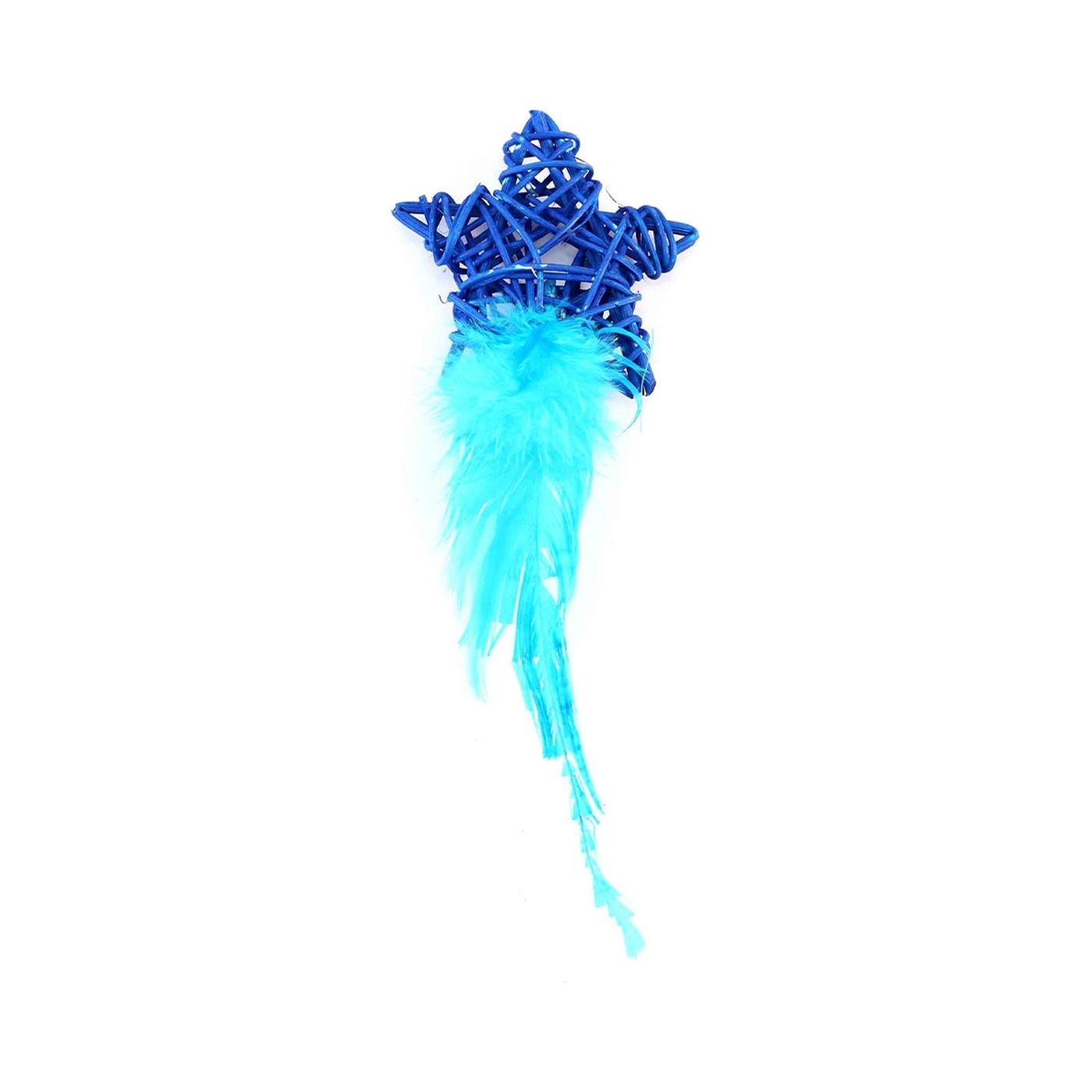 fd-040140900 Freedog Estrella con Plumero 13 x 7 cm Lila Para Gatos