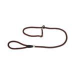 Freedog Collar-correa Nylon Round Marrón 10 mm x 120 cm Para Perros