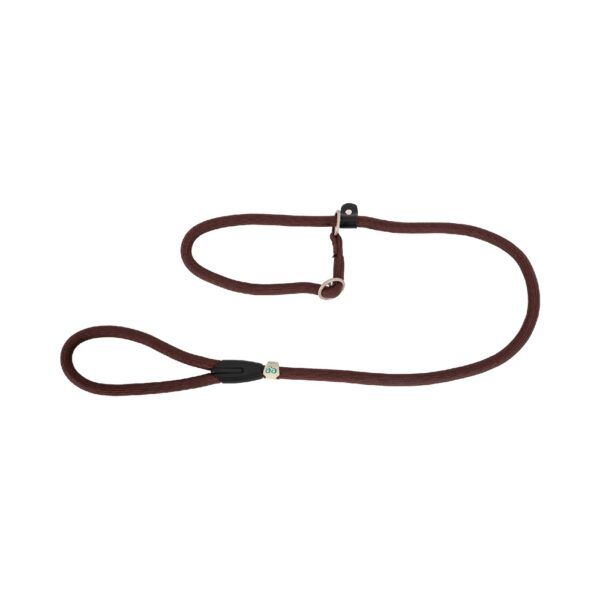 Freedog Collar-correa Nylon Round Marrón 10 mm x 120 cm Para Perros