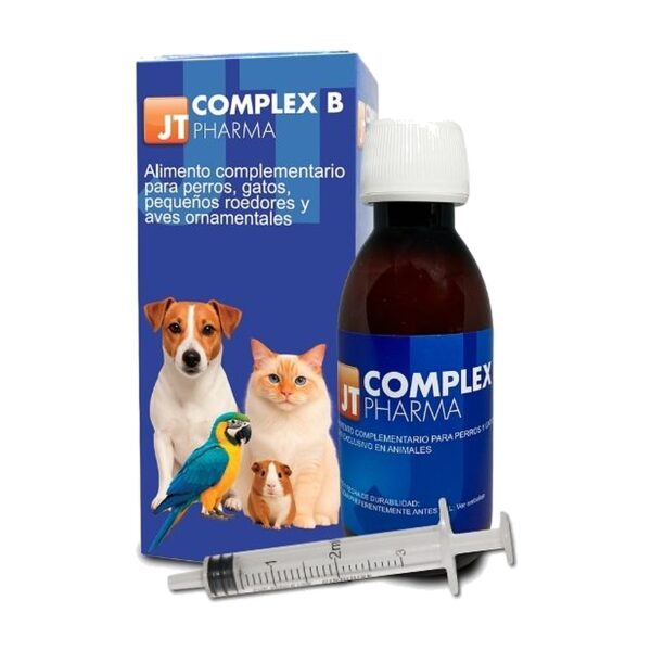 JT Pharma Complex B, jarabe de vitaminas del grupo B de 150 ml para mascotas (complex b jarabe 150 ml)