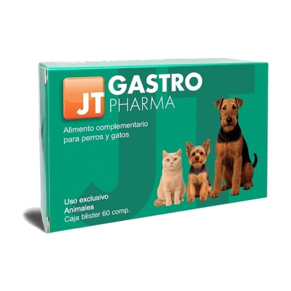 JT Pharma Gastro Pharma 60 comprimidos digestivos para perros y gatos (gastro pharma 60 comprimidos)
