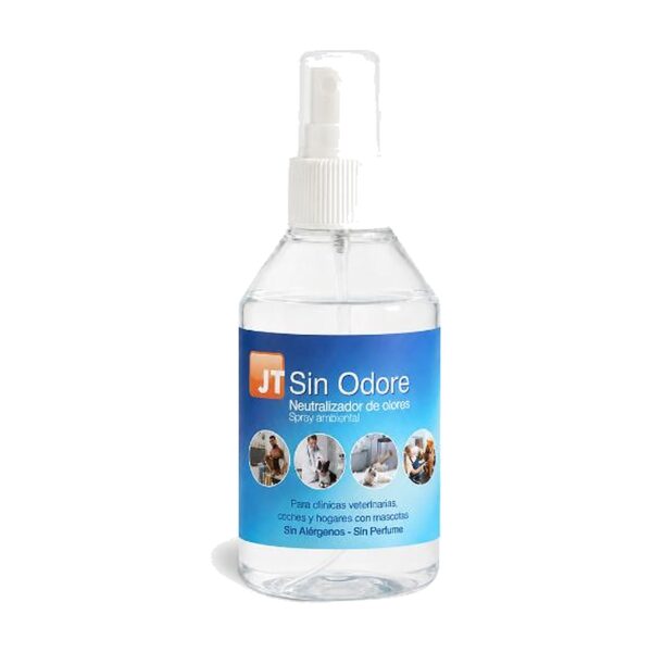 JT Pharma Sin Odore, spray neutralizador de olores sin perfume para hogares con mascotas (sin odore neutralizador olores 250 ml)