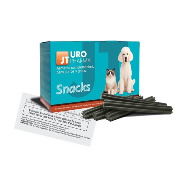 JT Pharma Uro snacks de apoyo urinario para perros y gatos 30 barritas (uro pharma snacks 30 barritas)