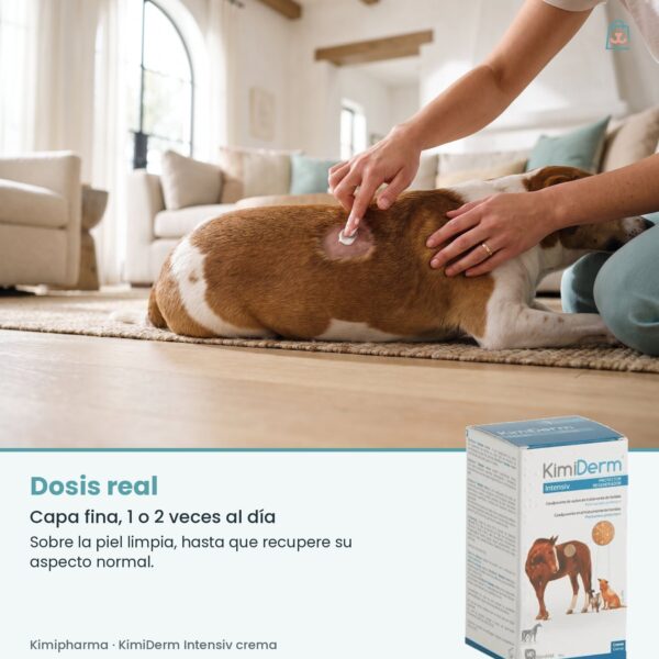 Dosis real de Kimipharma KimiDerm Intensiv crema: Capa fina, 1 o 2 veces al día