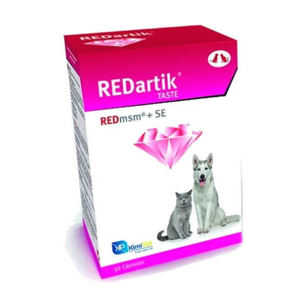 Envase de REDartik, cápsulas blandas para las articulaciones de perros y gatos