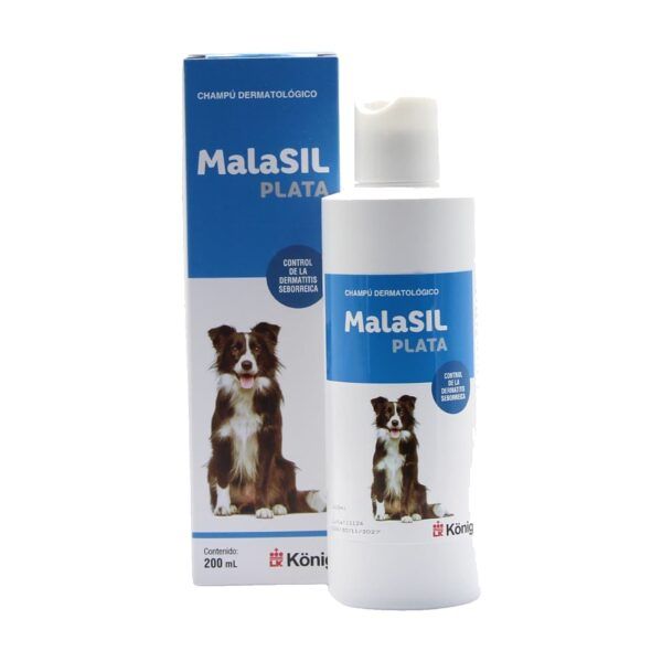 Malasil Plata champú de König para dermatitis seborreica en perros y gatos, 200 ml