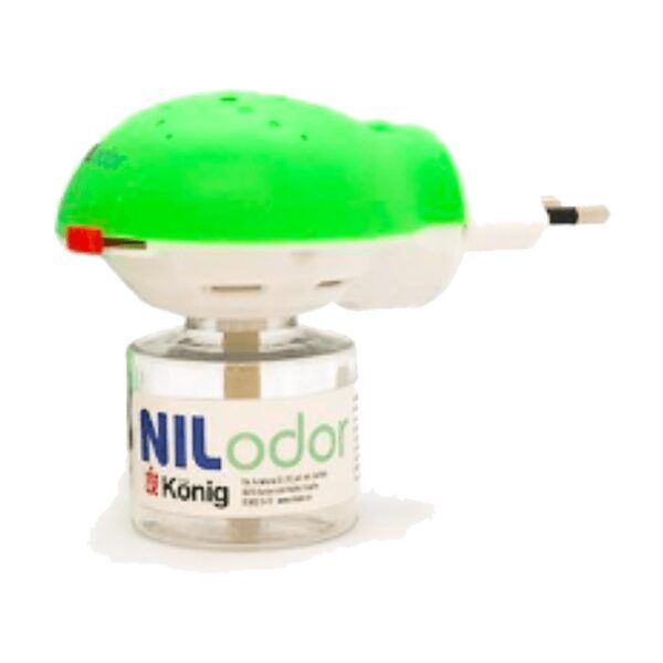 Difusor eléctrico Nilodor de König con recambio de 40 ml para eliminar olores