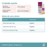 Dosis de Nutriderm gotas para gatos y perros pequeños