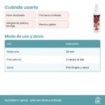 Cómo usar Nutriderm spray: 20 cm, dos veces al día