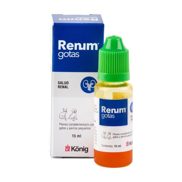 Renum gotas de König, frasco cuentagotas de 15 ml para perros y gatos