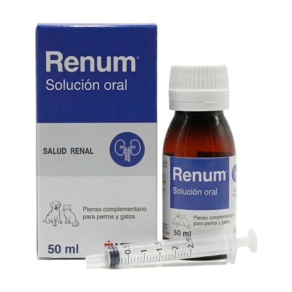 Renum jarabe de König, solución oral de 50 ml con jeringa para perros y gatos