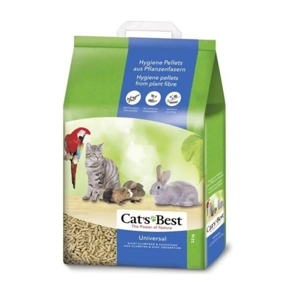 Lecho higiénico ecológico Cat's Best Universal para gatos y pequeños animales