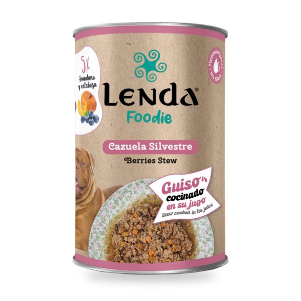 Lenda Foodie Cazuela Silvestre Guiso De Pavo Y Jabalí Para Perros Pack Ahorro 12×380 g - unidad