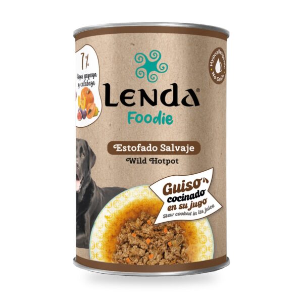 Lenda Foodie Estofado Salvaje Guiso De Pavo Y Caballo Para Perros Pack Ahorro 12×380 g - unidad