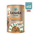 Pack de 12 latas Lenda Foodie Meloso de Lechón guiso para perros de 380 g