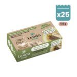 Pack de 25 latas Lenda Foodie merluza y lomo negro de atún para gatos de 120 g