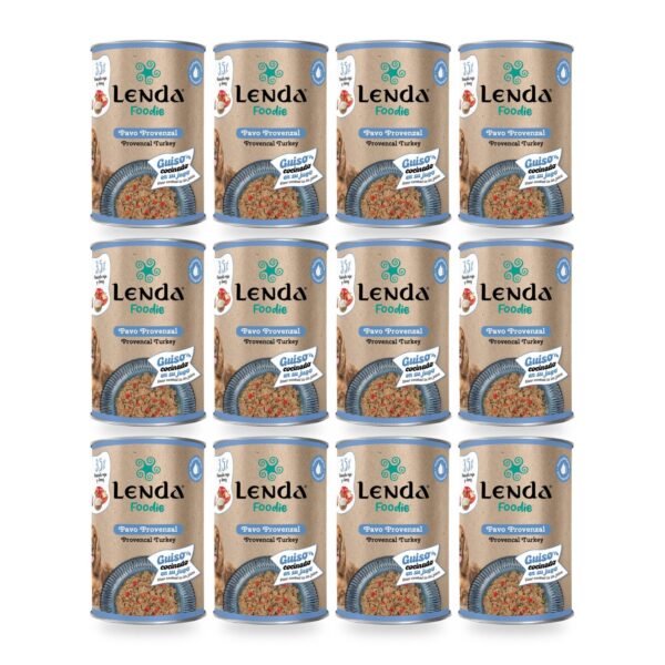 Lenda Foodie Pavo Provenzal Guiso Para Perros Pack Ahorro 12×380 g (12 unidades)