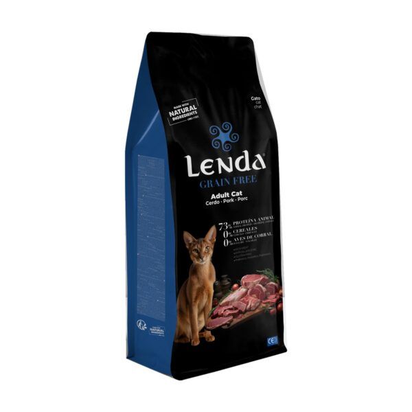 Saco de pienso Lenda Grain Free Cerdo sin cereales para gatos adultos