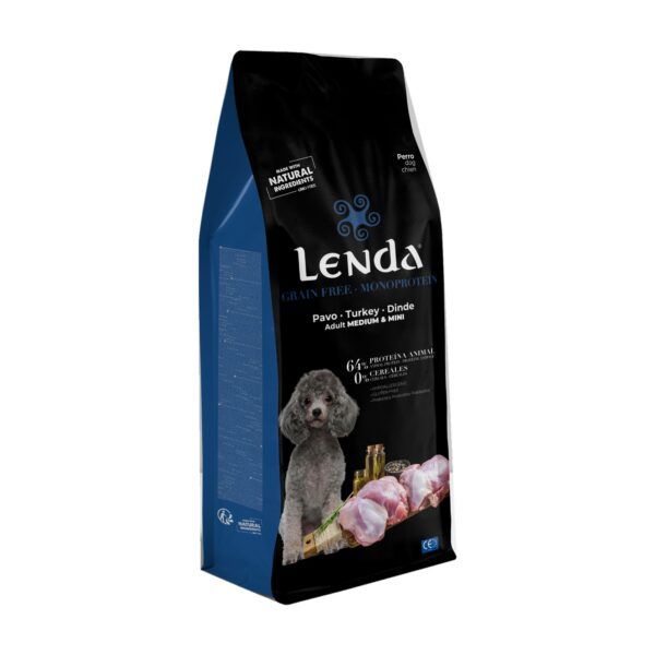 Saco de Lenda Grain Free Monoproteico Pavo pienso sin cereales para perros