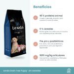 Beneficios de Lenda Grain Free Puppy: proteína animal, sin cereales, digestión y articulaciones
