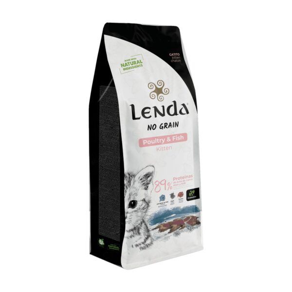 Saco de pienso Lenda Kitten Aves y Pescado sin cereales para gatitos