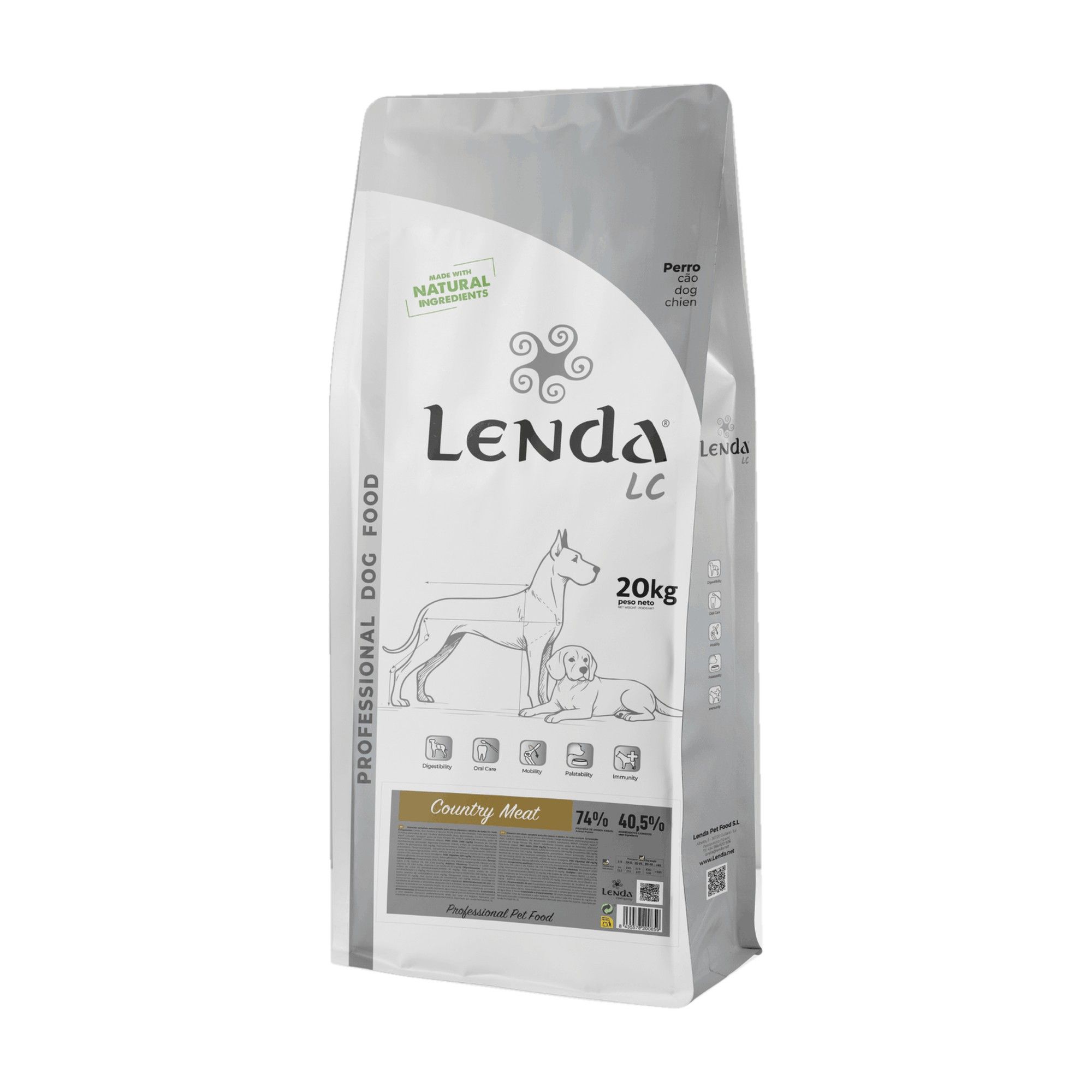 Saco de Lenda LC Country Meat pienso para perros 20 kg Saco de Lenda LC Country Meat pienso para perros 20 kg