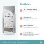 Beneficios de Lenda LC Country Meat: cuatro carnes, articulaciones, digestión y pelo