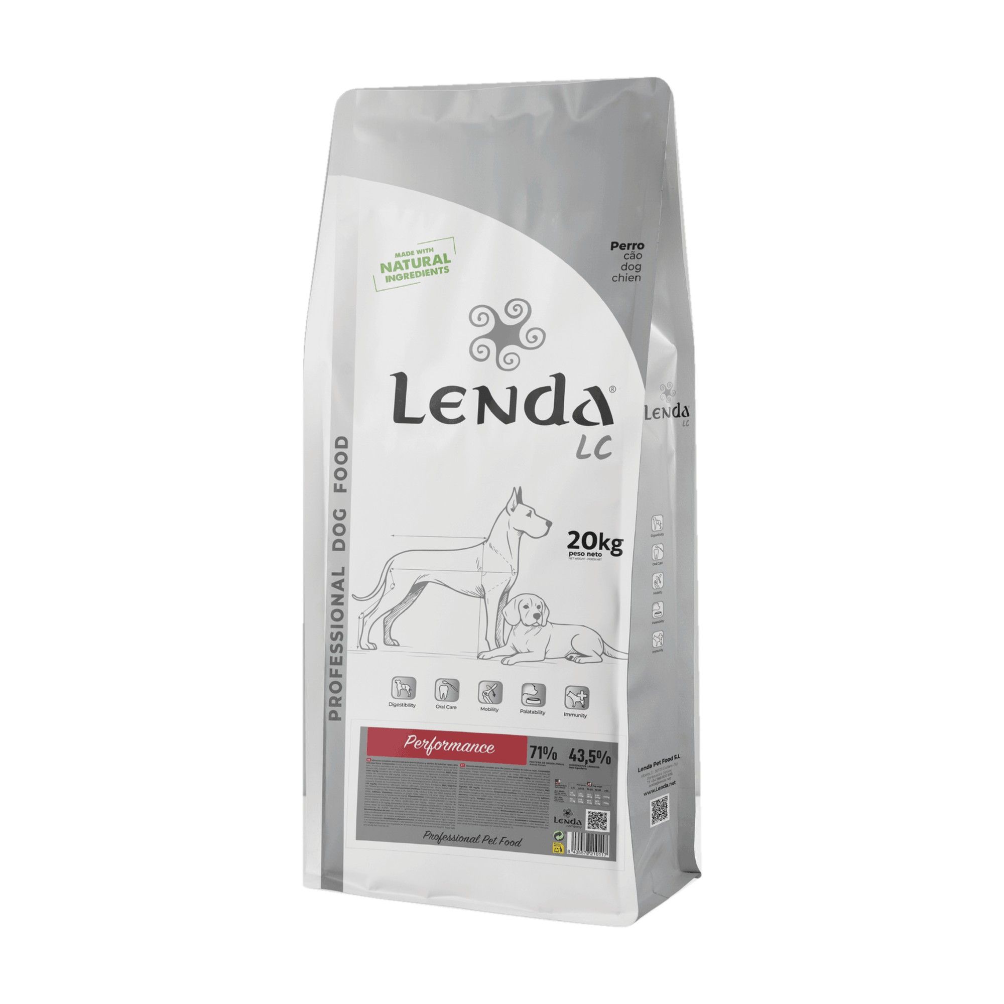 Saco de Lenda LC Performance pienso para perros activos 20 kg Saco de Lenda LC Performance pienso para perros activos 20 kg