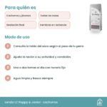 Pauta de uso de Lenda LC Puppy & Junior: ración según tabla del saco, varias tomas y agua fresca