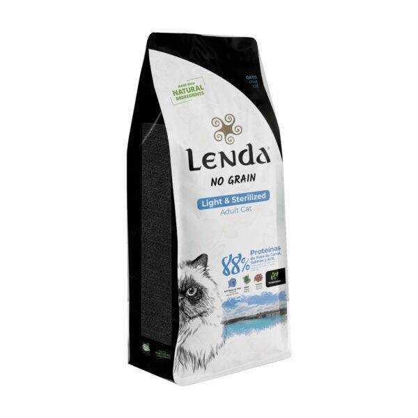 Saco de pienso Lenda Light & Sterilized aves, salmón y krill para gatos