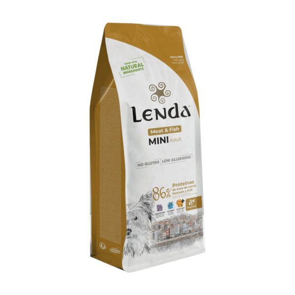 Saco de pienso Lenda Mini Meat & Fish para perros mini